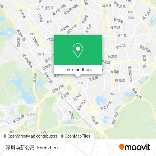 深圳南新公寓 map