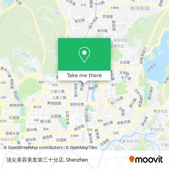顶尖美容美发第三十分店 map