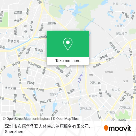 深圳市布康华华联人体生态健康服务有限公司 map