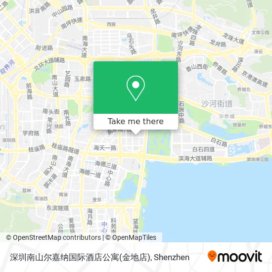 深圳南山尔嘉纳国际酒店公寓(金地店) map