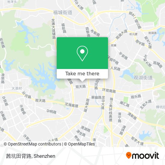 茜坑田背路 map