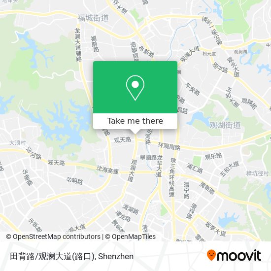 田背路/观澜大道(路口) map
