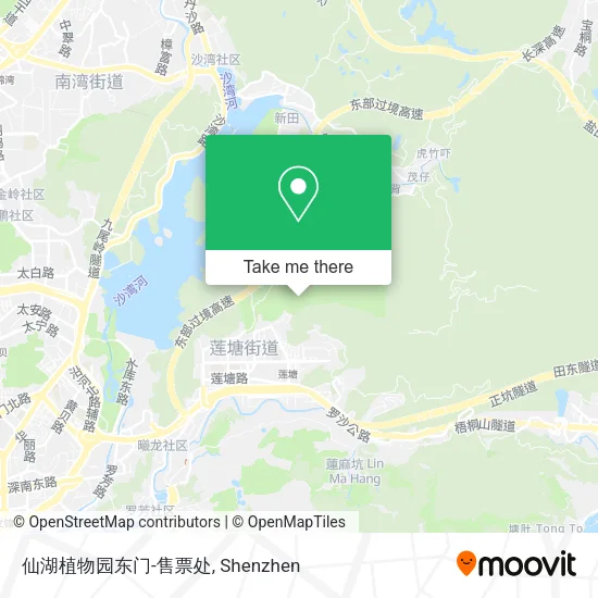 仙湖植物园东门-售票处 map