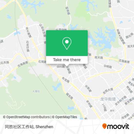 同胜社区工作站 map