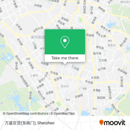 万盛百货(东南门) map