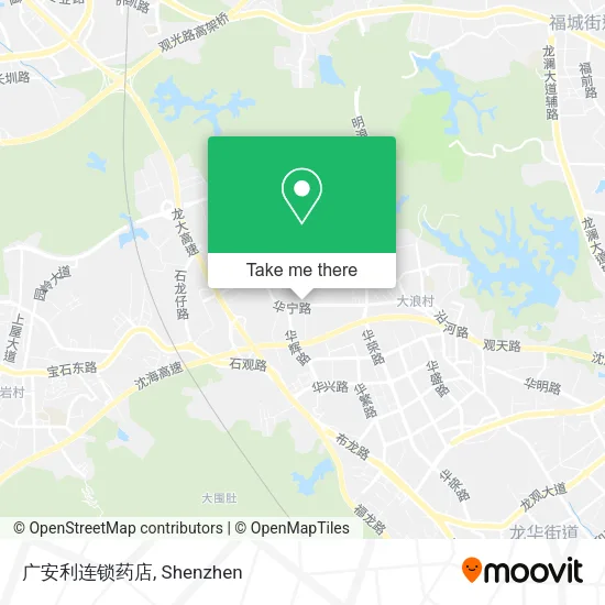 广安利连锁药店 map