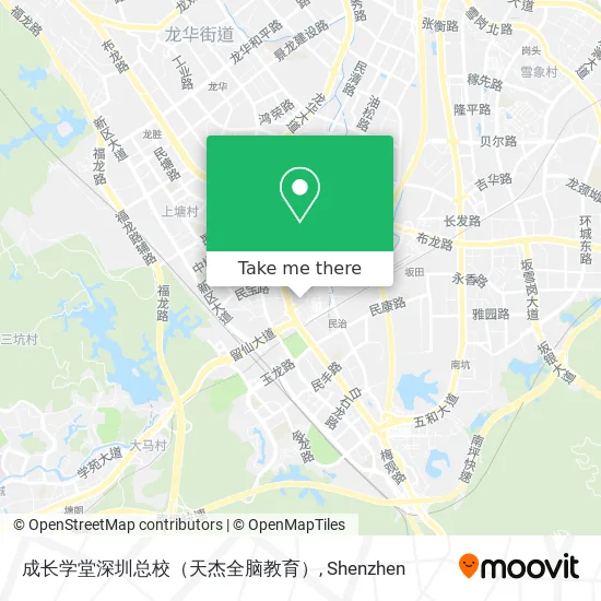 成长学堂深圳总校（天杰全脑教育） map