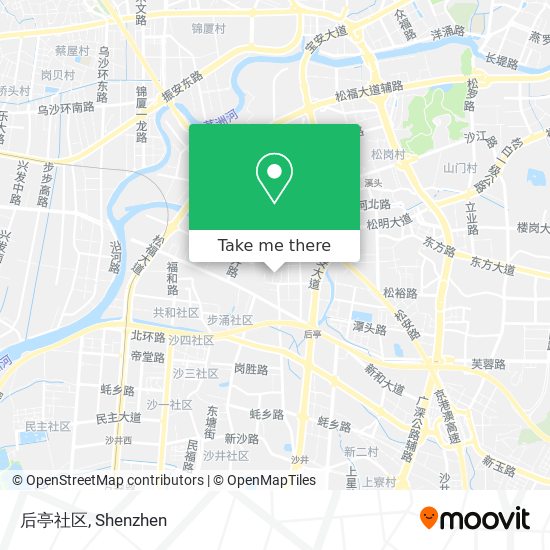 后亭社区 map