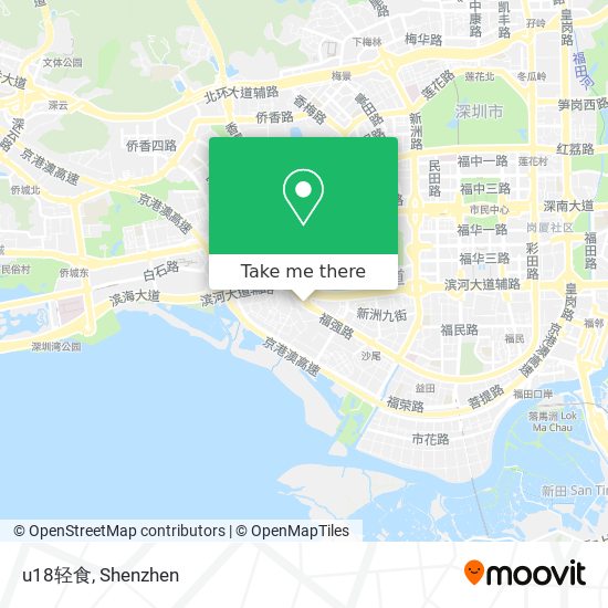 u18轻食 map