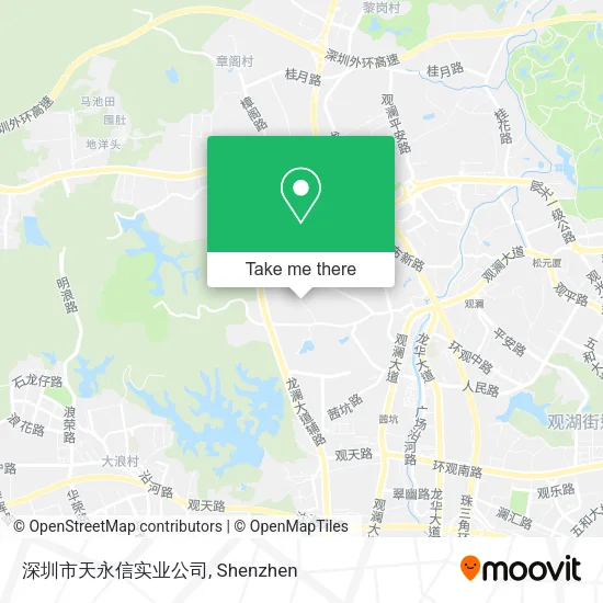 深圳市天永信实业公司 map