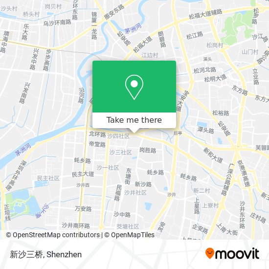新沙三桥 map