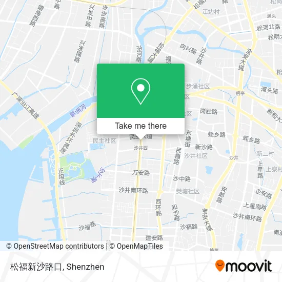 松福新沙路口 map