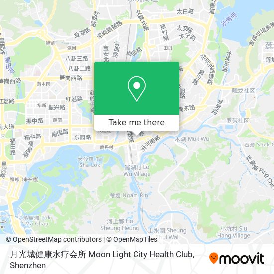 月光城健康水疗会所 Moon Light City Health Club map