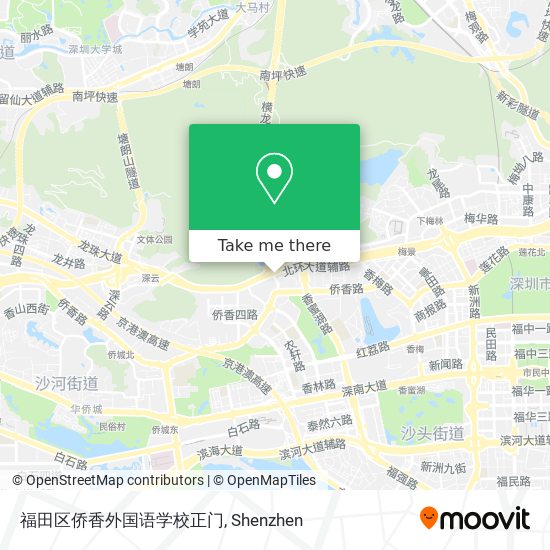 福田区侨香外国语学校正门 map