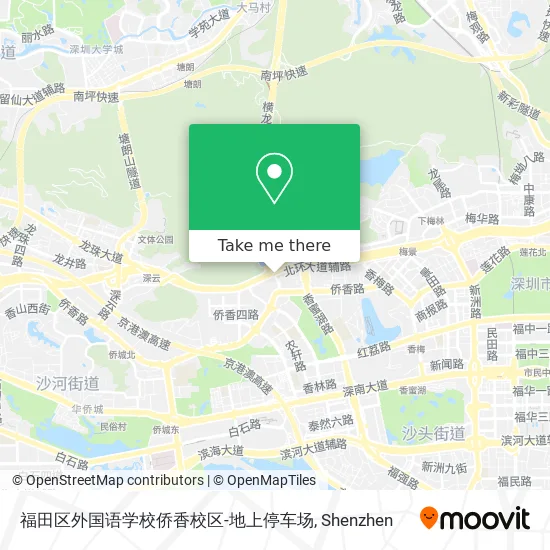 福田区外国语学校侨香校区-地上停车场 map