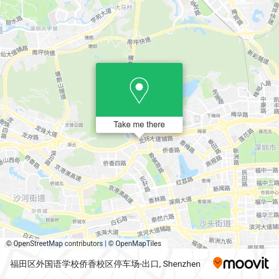 福田区外国语学校侨香校区停车场-出口 map