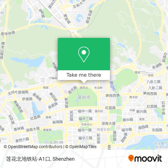 莲花北地铁站-A1口 map