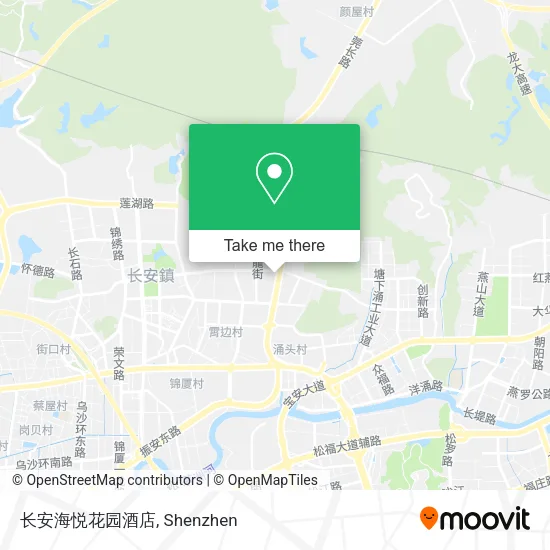 长安海悦花园酒店 map