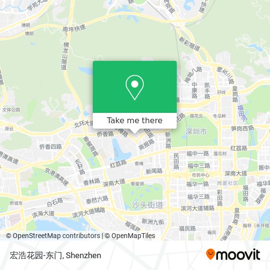 宏浩花园-东门 map