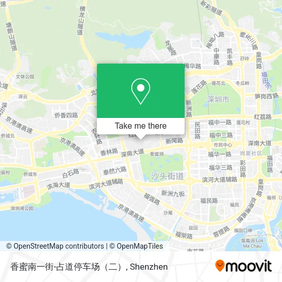 香蜜南一街-占道停车场（二） map
