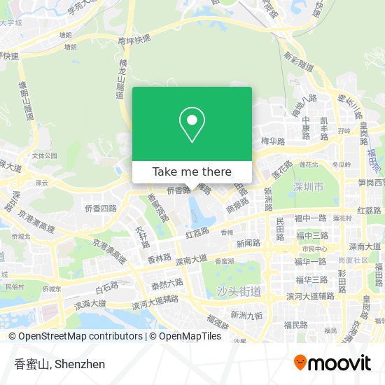 香蜜山 map