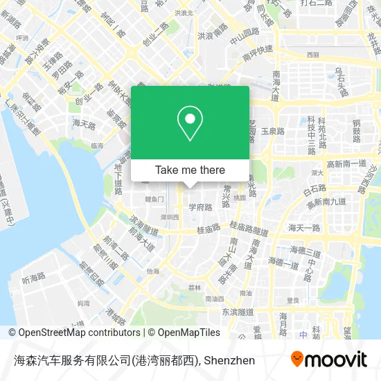海森汽车服务有限公司(港湾丽都西) map