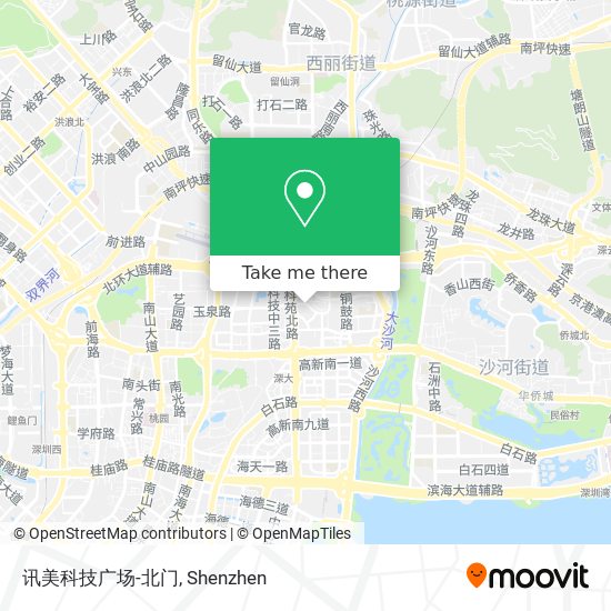 讯美科技广场-北门 map