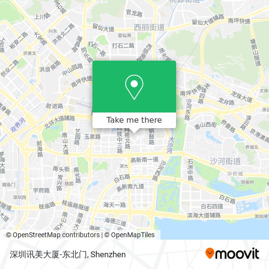 深圳讯美大厦-东北门 map
