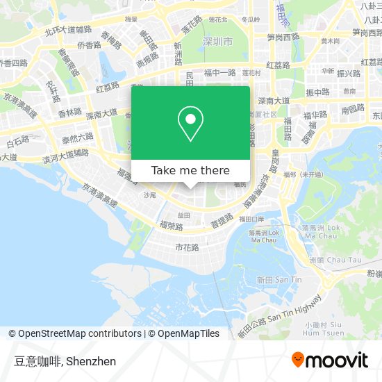 豆意咖啡 map