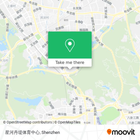 星河丹堤体育中心 map