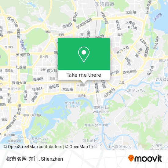 都市名园-东门 map