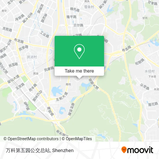 万科第五园公交总站 map