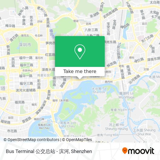 Bus Terminal 公交总站 - 滨河 map