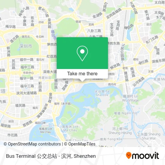 Bus Terminal 公交总站 - 滨河 map