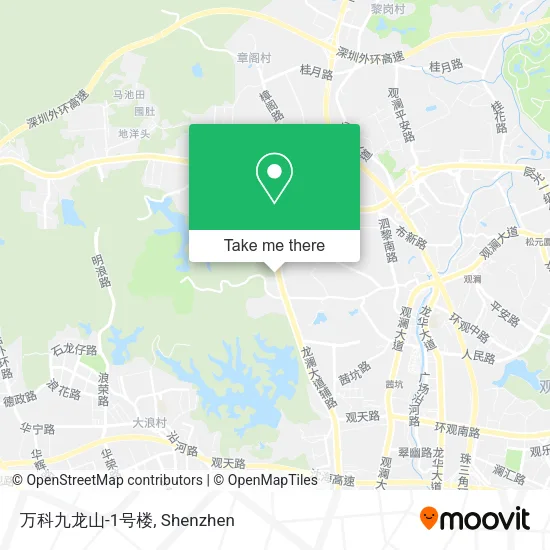 万科九龙山-1号楼 map