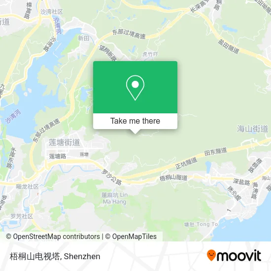 梧桐山电视塔 map