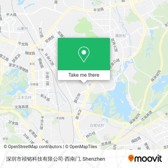 深圳市祯铭科技有限公司-西南门 map