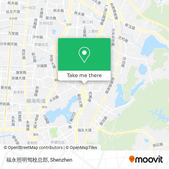 福永照明驾校总部 map