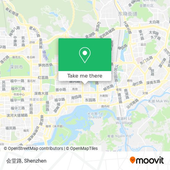 会堂路 map