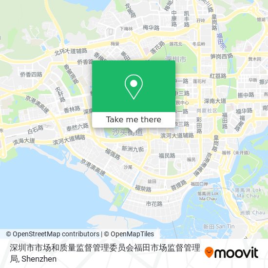 深圳市市场和质量监督管理委员会福田市场监督管理局 map