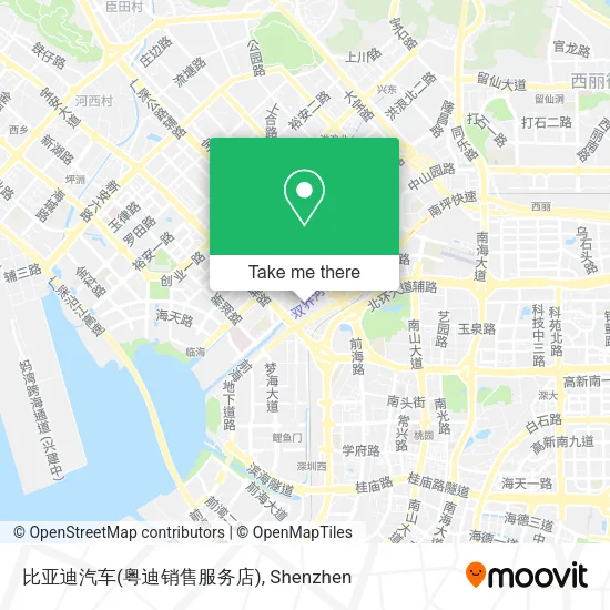 比亚迪汽车(粤迪销售服务店) map