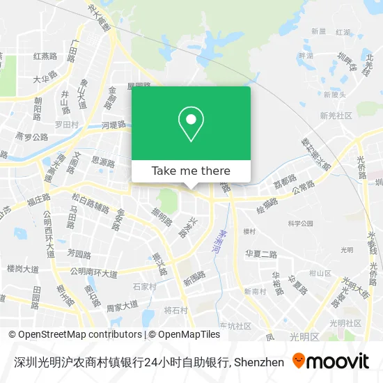 深圳光明沪农商村镇银行24小时自助银行 map