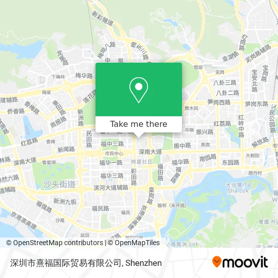 深圳市熹福国际贸易有限公司 map