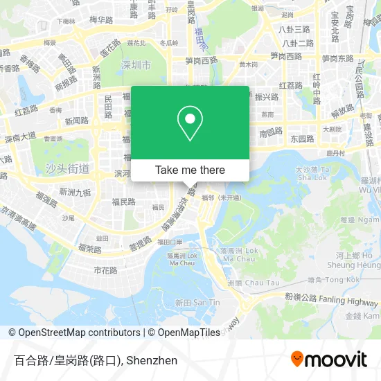 百合路/皇岗路(路口) map