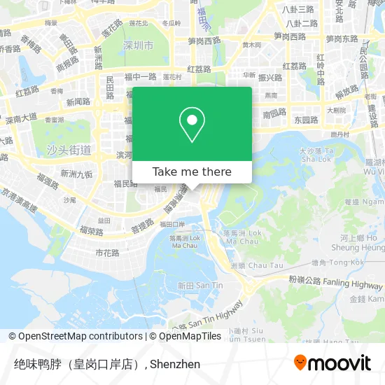 绝味鸭脖（皇岗口岸店） map