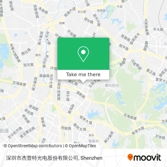 深圳市杰普特光电股份有限公司 map