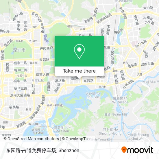 东园路-占道免费停车场 map