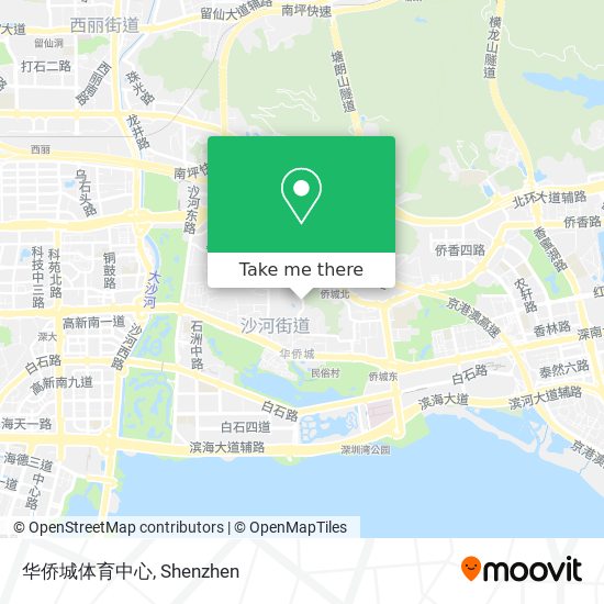 华侨城体育中心 map