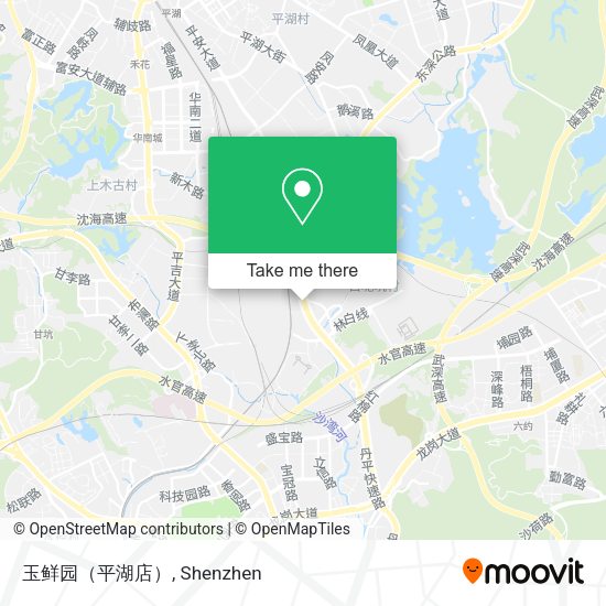 玉鲜园（平湖店） map