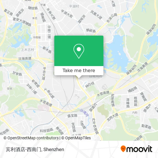 宾利酒店-西南门 map